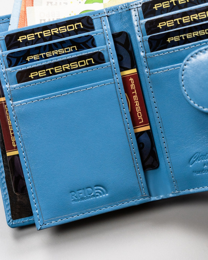 Leather's wallet RFID PETERSON PTN 70-BO