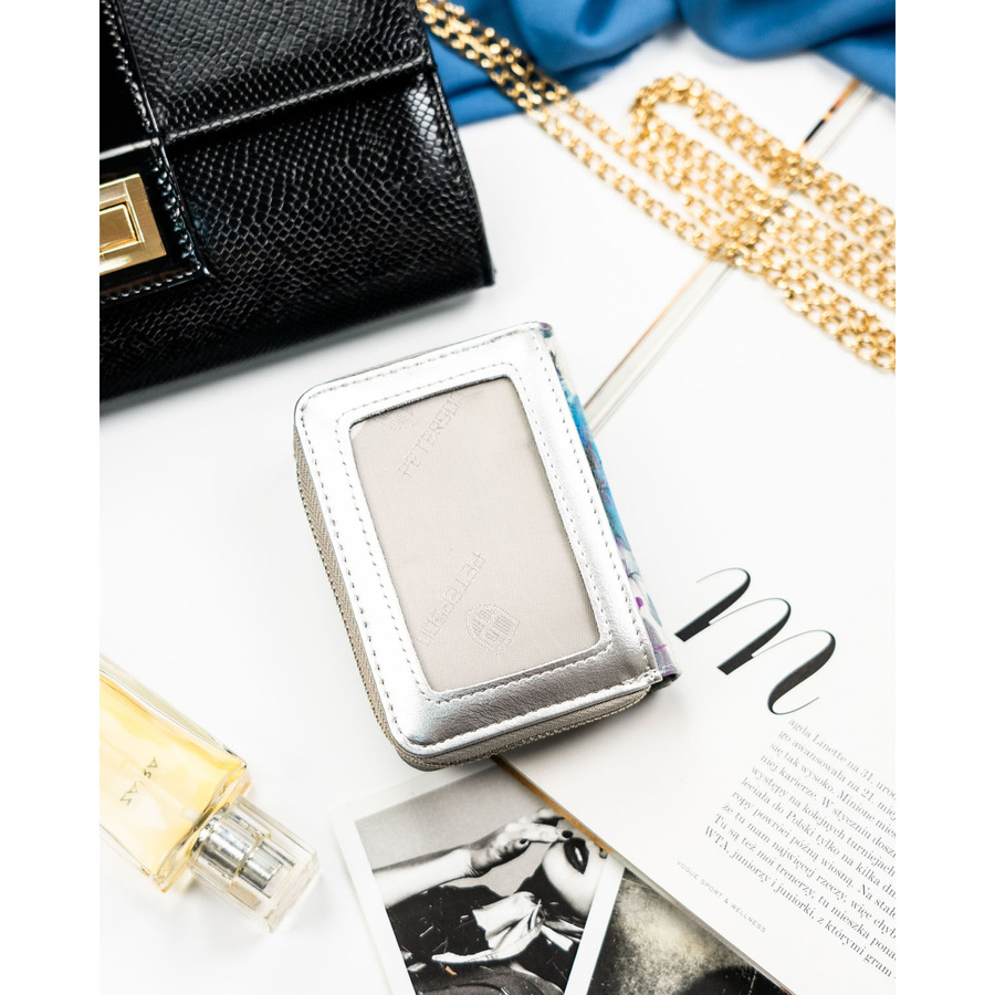 Leather+leatherette wallet RFID PETERSON PTN PX33-1-NPK