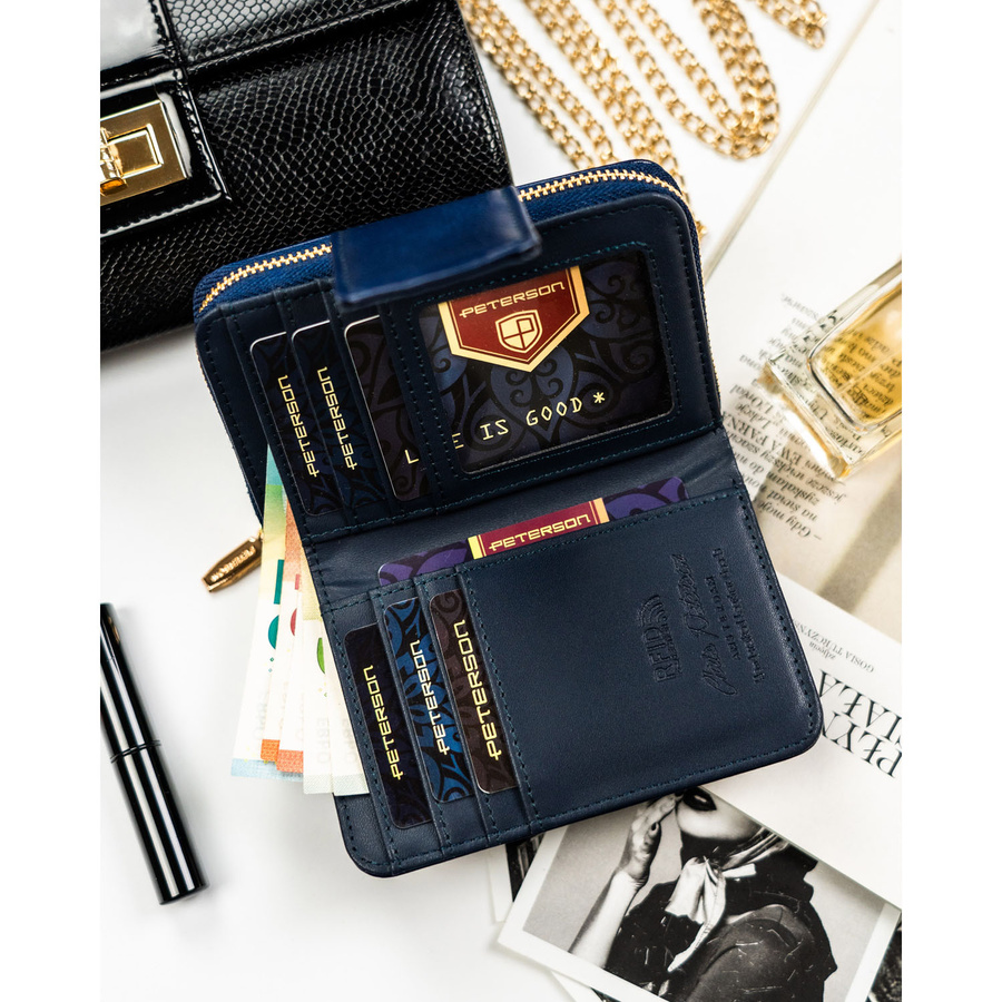 Leatherette wallet RFID PETERSON PTN 009-HF