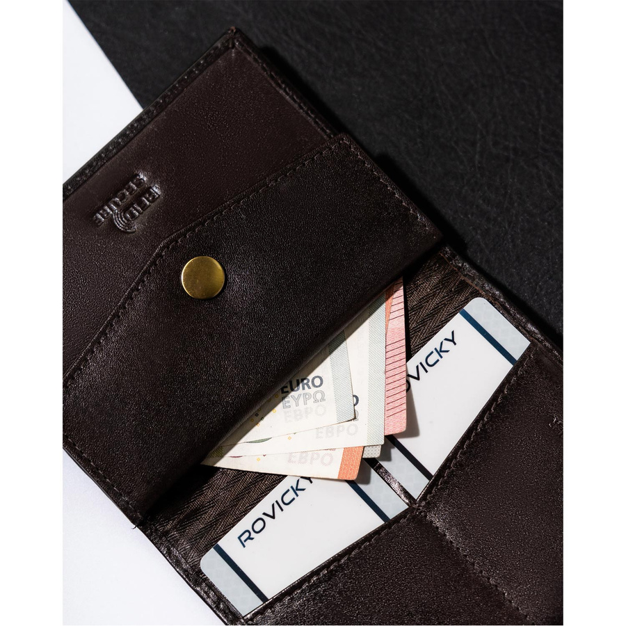 Leather wallet RFID ROVICKY N03-RVT