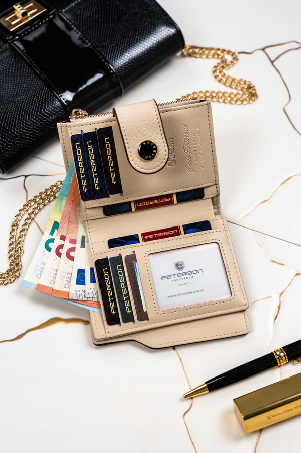 Leatherette wallet RFID PETERSON PTN 012-HB