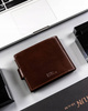 Leather wallet RFID PETERSON PTN 22305L-VT