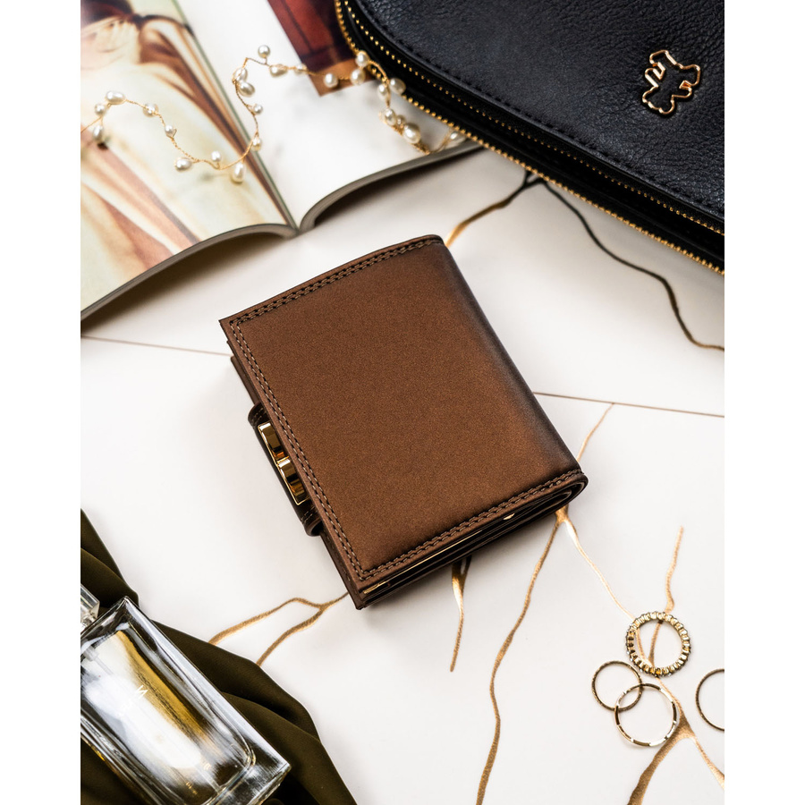 Leather wallet RFID PETERSON PTN PS329-HNL