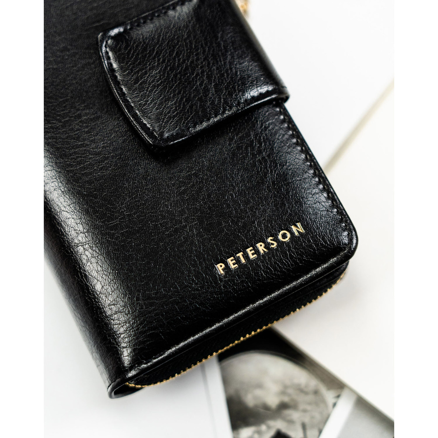 Leatherette wallet RFID PETERSON PTN 008-HF