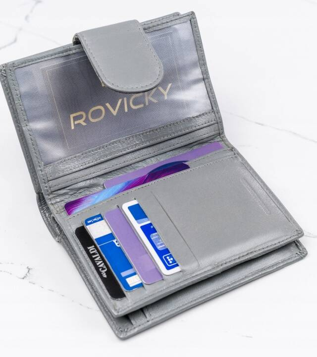 Leather wallet RFID 4U CAVALDI RD-09-GCL