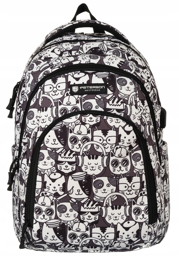 Polyester bagpack PETERSON PTN 77711-6616 PRT-9