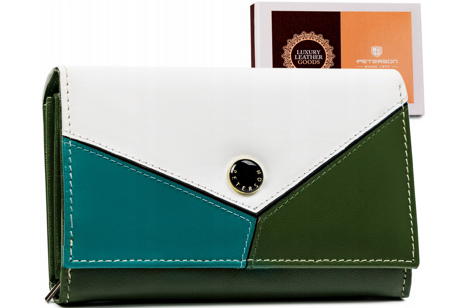 Leathyer's wallet RFID PETERSON PTN RD-22-GCL-Y