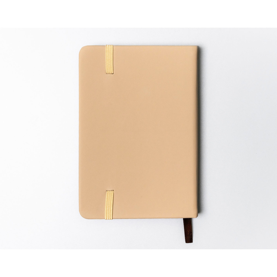 Notes w formacie A6 w kolorze khaki zadrukowany w linie - Peterson