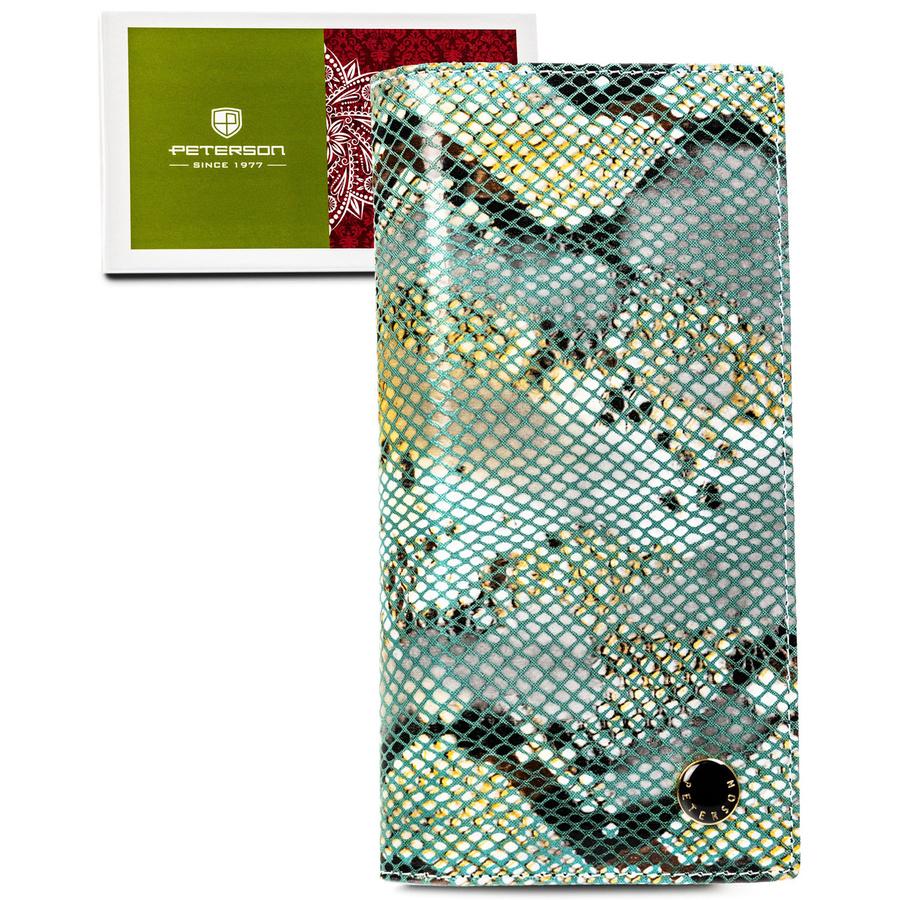 Leather wallet RFID PETERSON PTN 421431-SFL