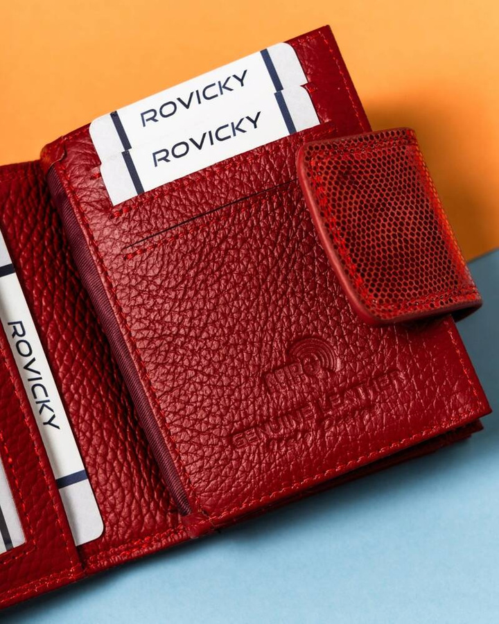 Leather wallet RFID LORENTI 42329-CEK