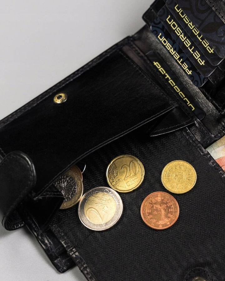 Leather wallet RFID PETERSON PTN 22301L-VT-T