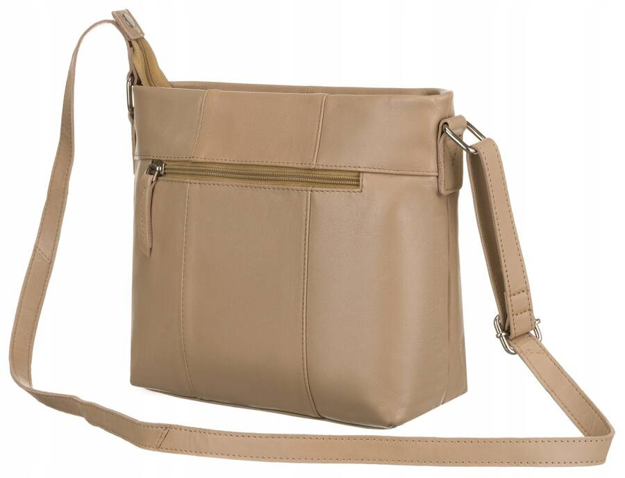 Klasyczna listonoszka damska ze skóry naturalnej - Peterson