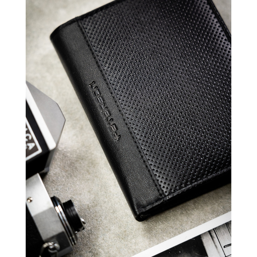 Leather wallet RFID PETERSON PTN N4-DOT