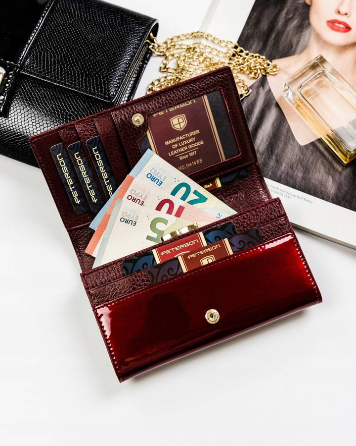 Leather women wallet PETERSON PTN PL-466