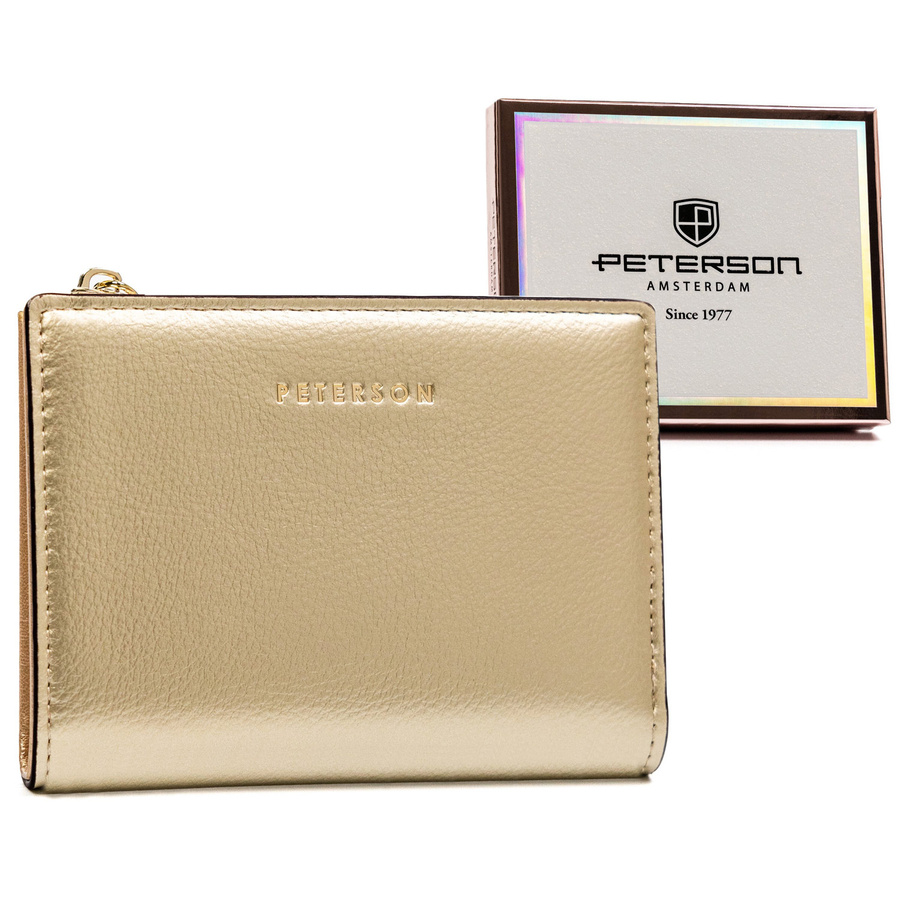 Leatherette wallet RFID PETERSON PTN 003-HRH