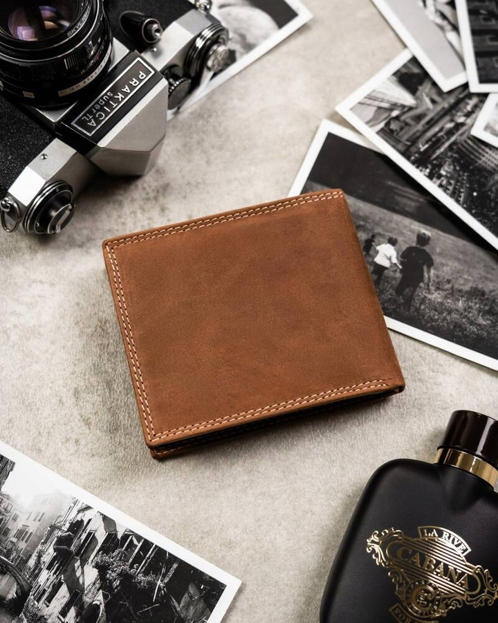 Leather wallet RFID ALWAYS WILD N992-CHM-TAUR
