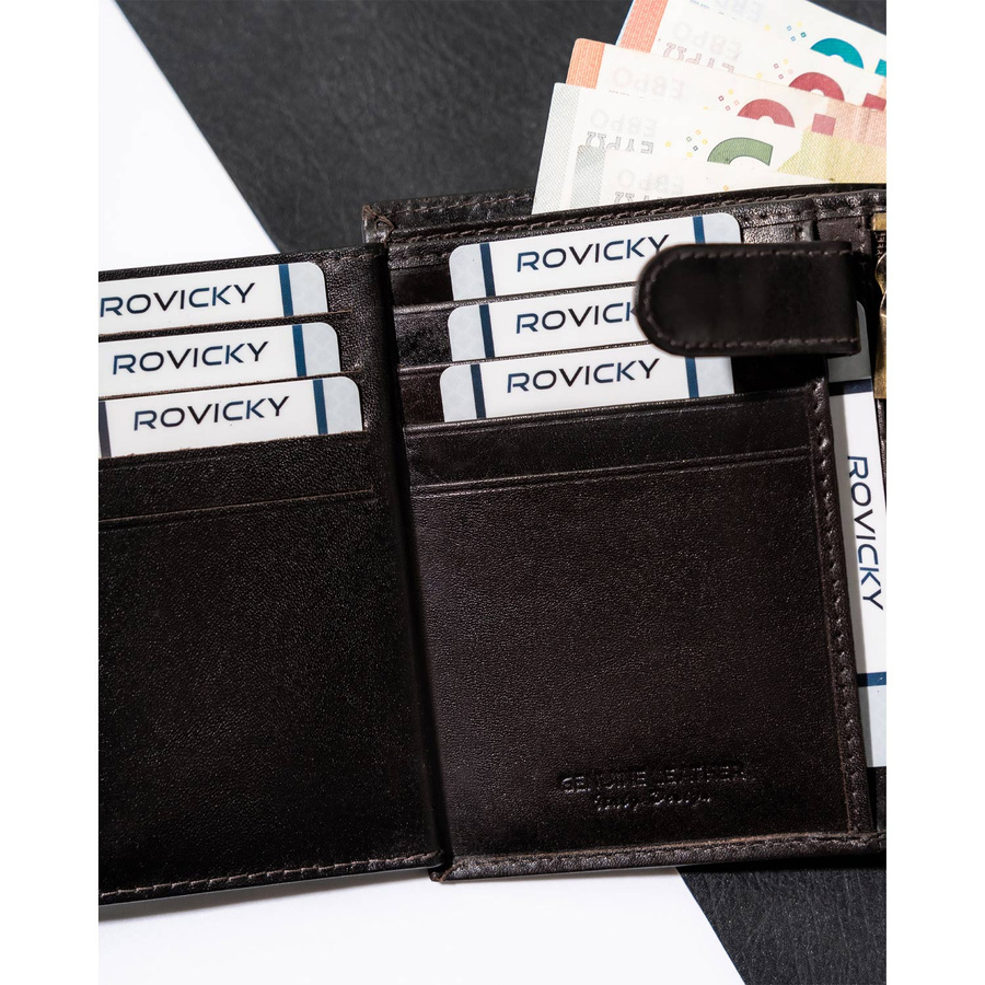 Leather wallet RFID ROVICKY N575-RVT