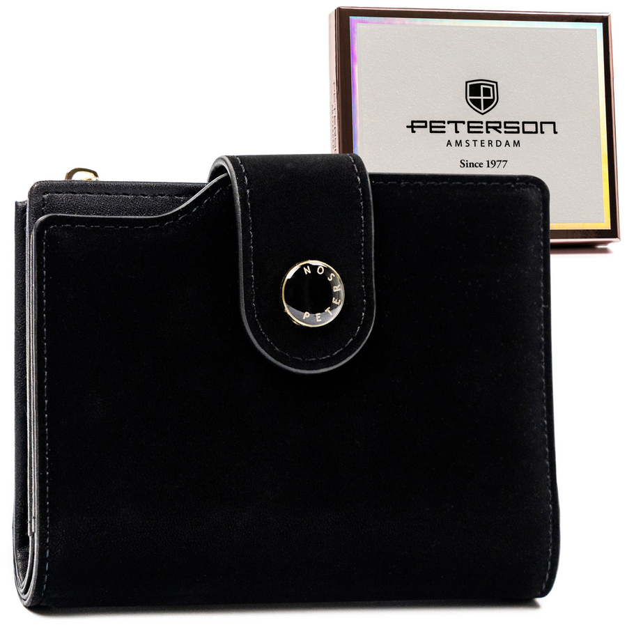 Leatherette wallet RFID PETERSON PTN 012-WEI