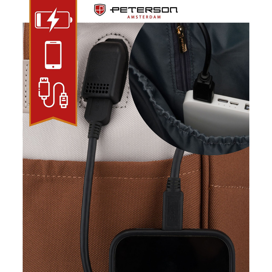 Polyester bagpack PETERSON ALFA