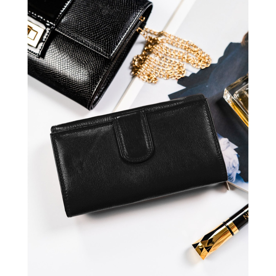 Leather wallet RFID ROVICKY R-D1520-NCD-BL