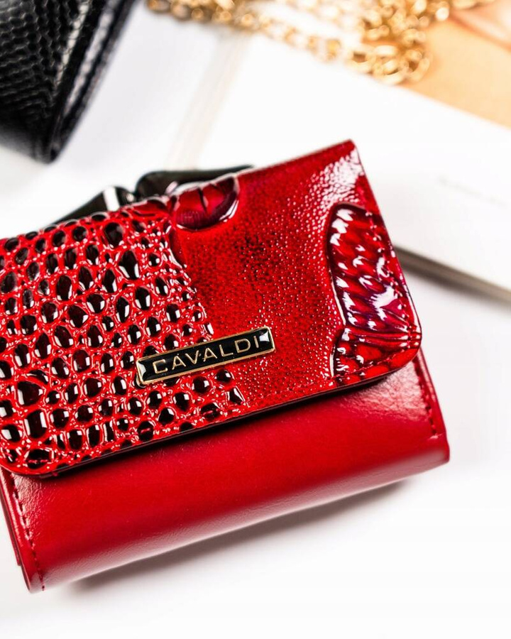 Leather & leatherette wallet RFID 4U CAVALDI PN32-BCF