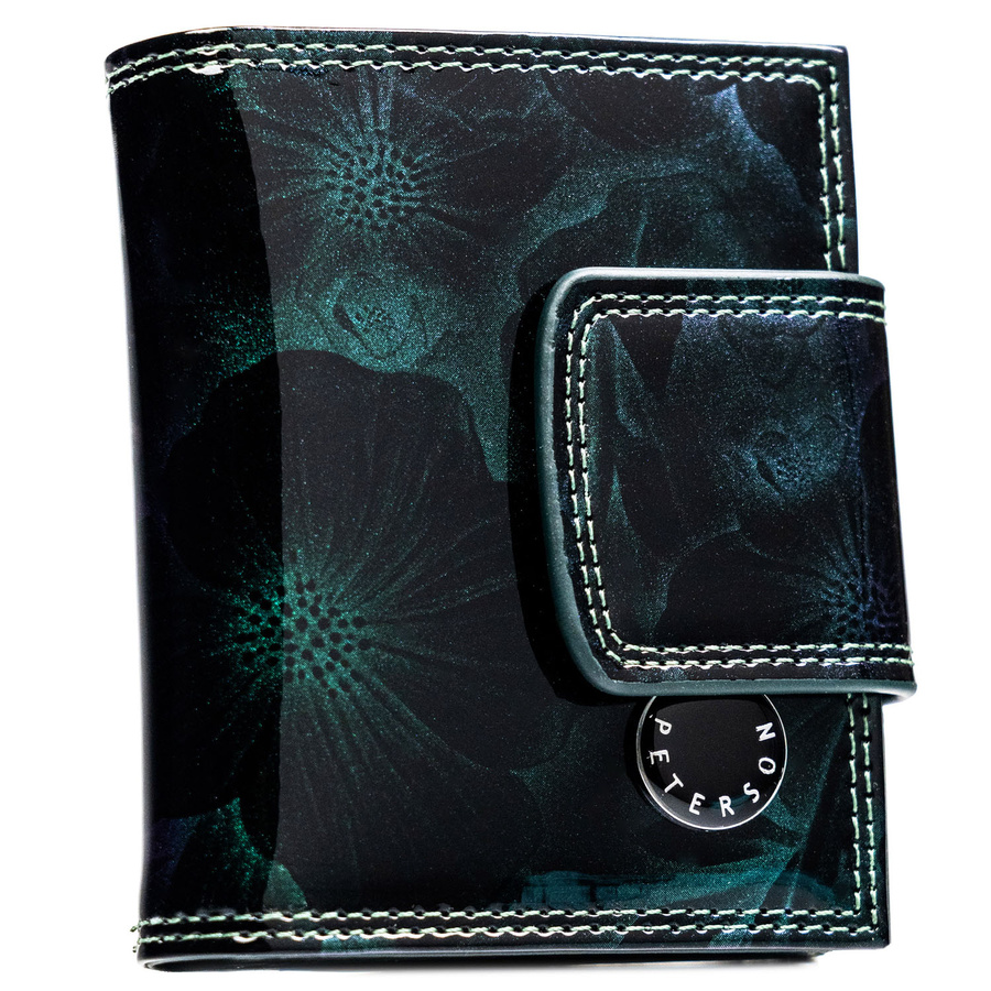 Leather and leatherette wallet RFID PETERSON PTN PS329-FDS