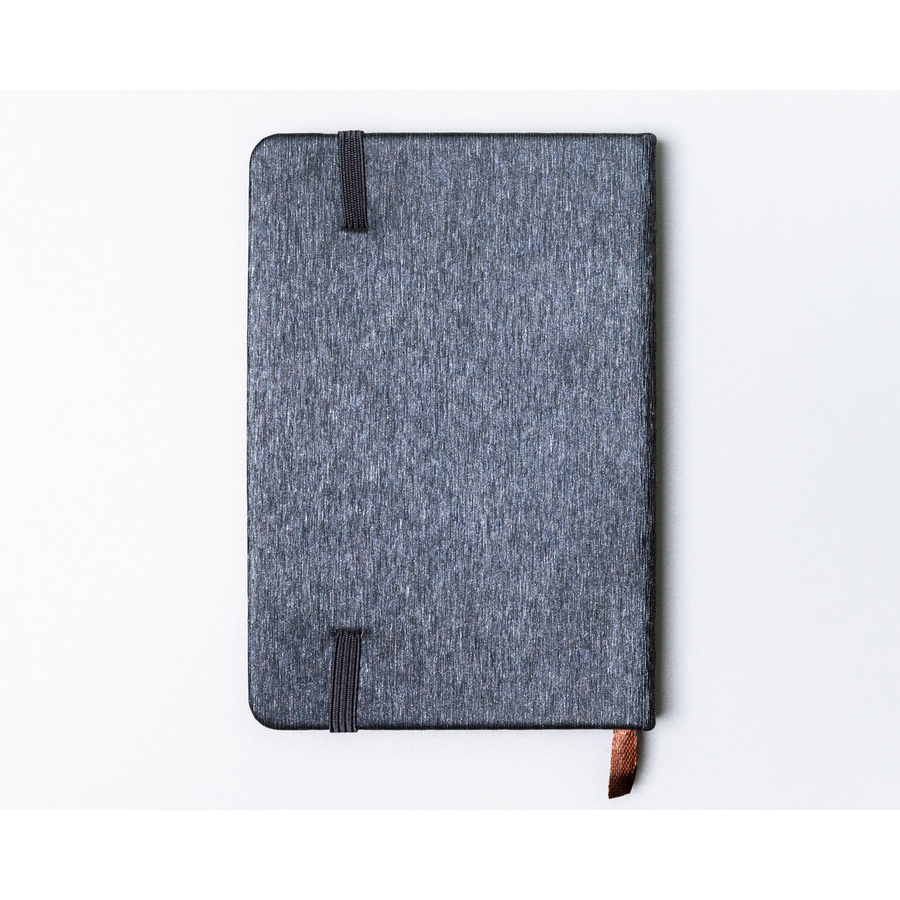 Notes w formacie A6 w szarym kolorze zadrukowany w kropki - Peterson