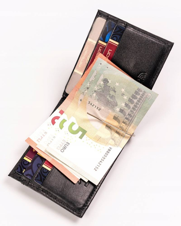 Leather wallet RFID PETERSON PTN RD-250-GCL