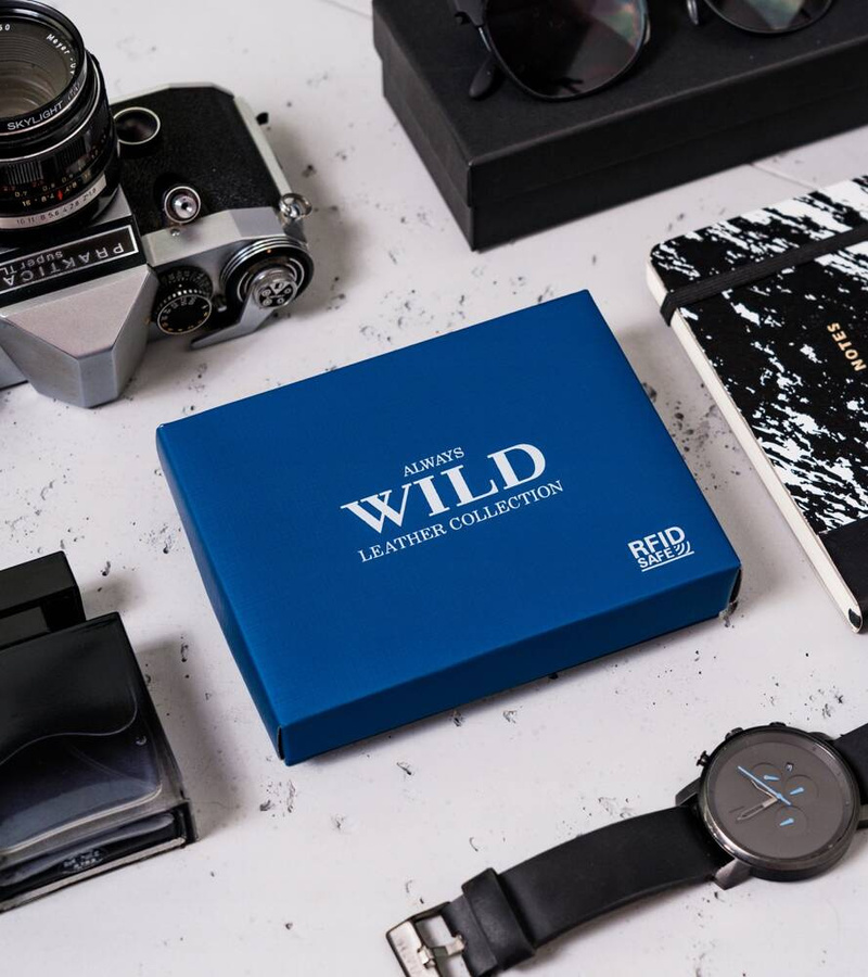 Leather wallet RFID ALWAYS WILD N992L-P-CCD-2-2726 B