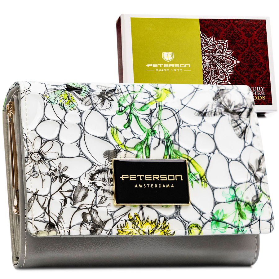 Leather wallet RFID PETERSON PTN PH30-LFL