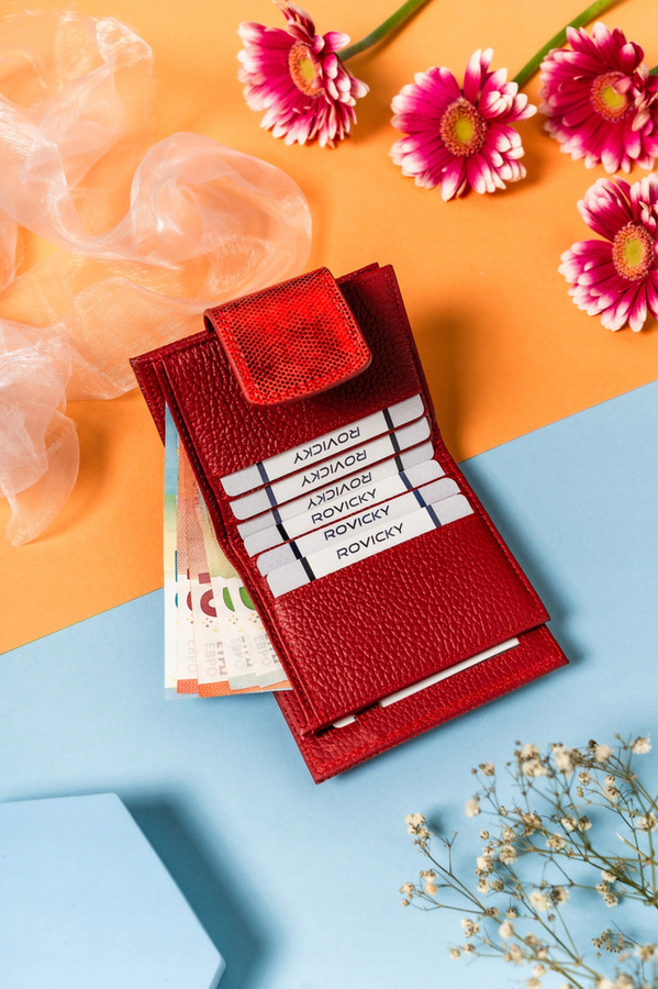 Leather wallet RFID LORENTI 42329-CEK