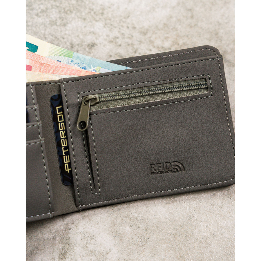 Leatherette wallet RFID PETERSON PTN EH-02Z