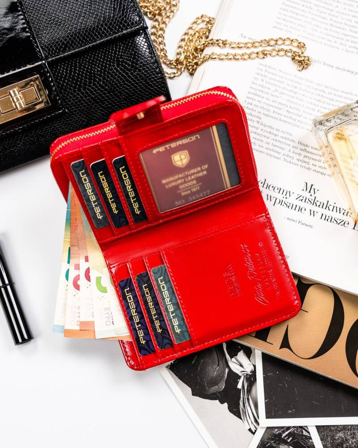  Leatherette wallet RFID PETERSON PTN 009-DS