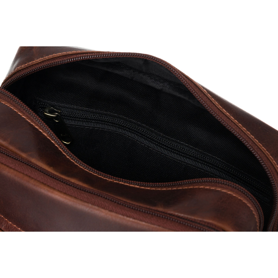 Leather bag PETERSON PTN TB-8021-WAX