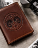 Leather wallet RFID PETERSON PTN N4-EBS