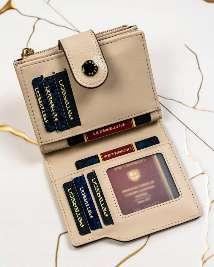 Leatherette wallet RFID PETERSON PTN 012-HB
