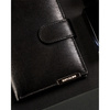 Portfel męski ze skóry naturalnej w czarnym kolorze zapinany na zatrzask - Ronaldo