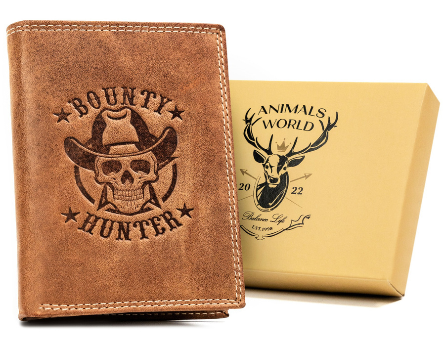 Leather wallet RFID ALWAYS WILD N4-CHM-BOU