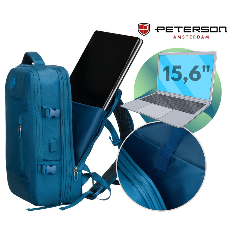 Polyester bagpack PETERSON PTN 24421