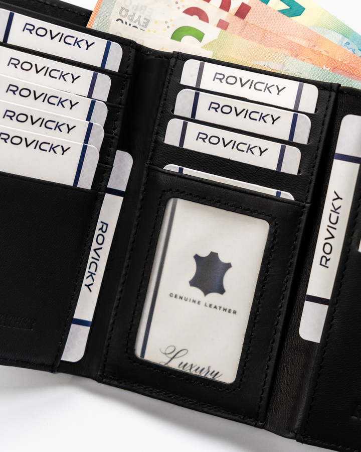 Leather & leatherette wallet ROVICKY RPX-23-ML