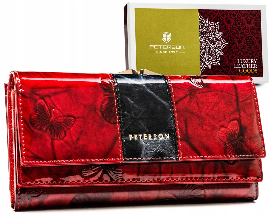 Veľká dámska peňaženka z prírodnej kože - Peterson skl.