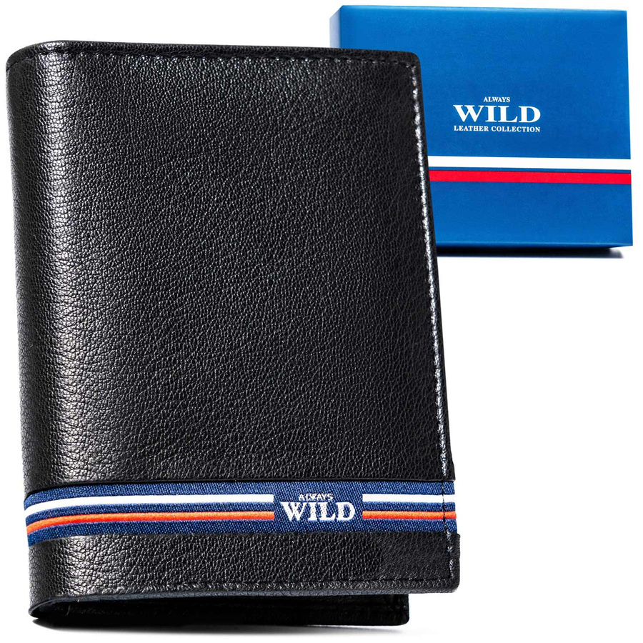 Leather wallet RFID ALWAYS WILD N4-GV