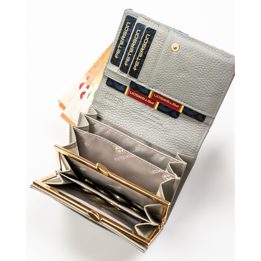 Leather wallet RFID PETERSON PTN PH30-LFL