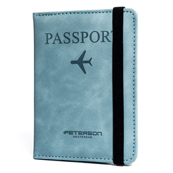 Leatherette passport case PETERSON PTN EP-01