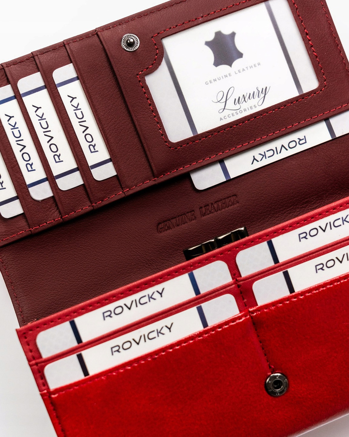 Leather & leatherette wallet ROVICKY RPX-24A-ML