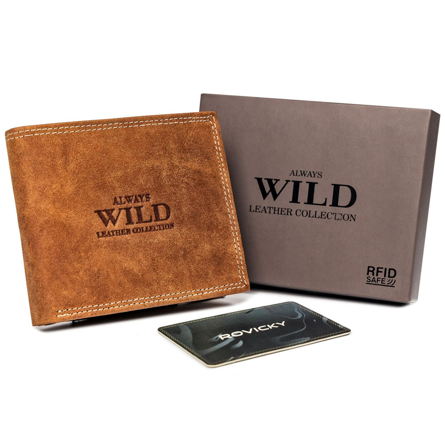 Leather men wallet ALWAYS WILD N992-P-CHM