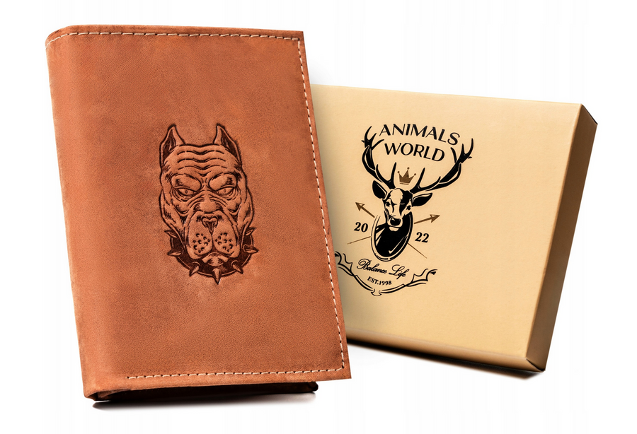 Leather wallet RFID ALWAYS WILD N4-CHM-DOG-1