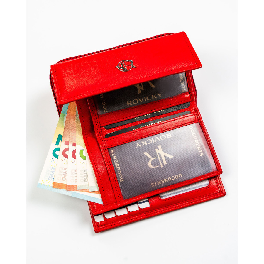 Leather wallet RFID ROVICKY R-D1511-NCD-BL