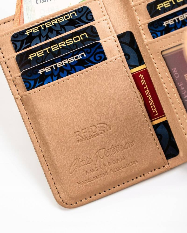  Leatherette wallet RFID PETERSON PTN 009-FL