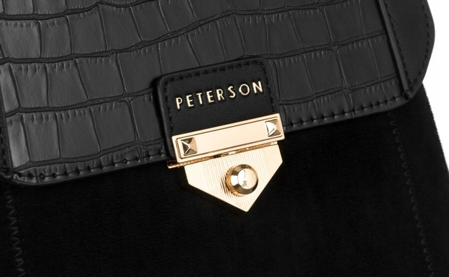 Leatherette bagpack PETERSON PTN PLEC-ALE-1